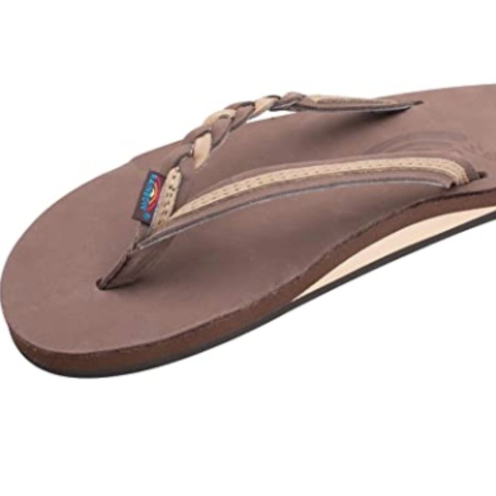 NEW Rainbow Sandals Leather Women’s Flirty Braidy